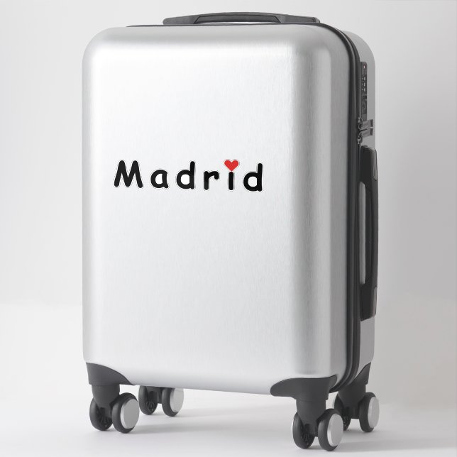 Pegatina Amo Madrid (Maleta)