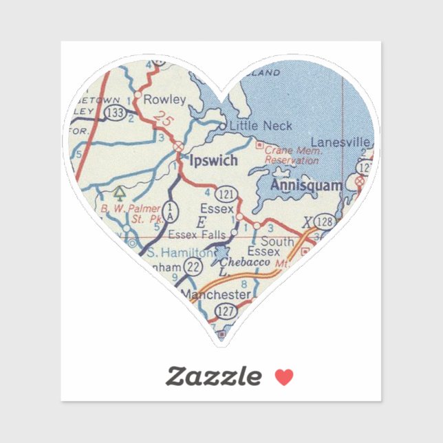 Pegatina Amo MAMÁES Ipswich (Hoja)