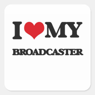 Pegatina Amo mi locutor