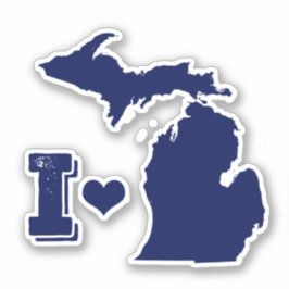 Pegatina Amo Michigan