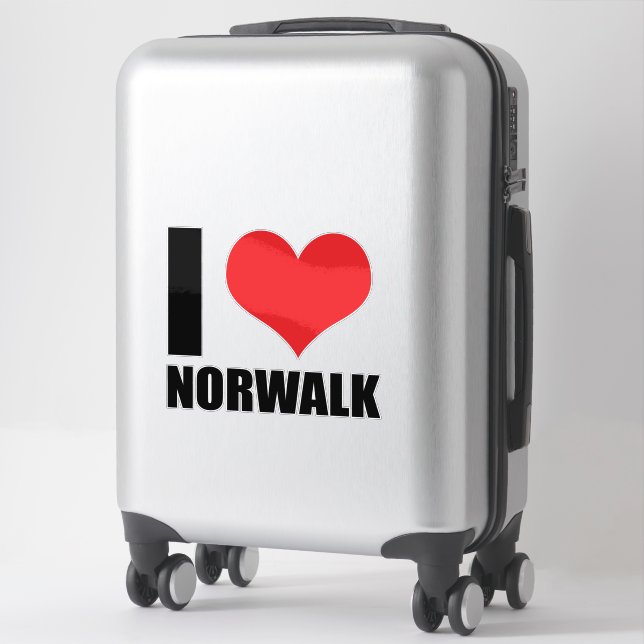 Pegatina Amo Norwalk (Maleta)