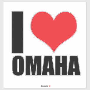 Pegatina Amo Omaha