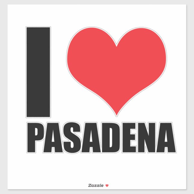 Pegatina Amo Pasadena (Hoja)