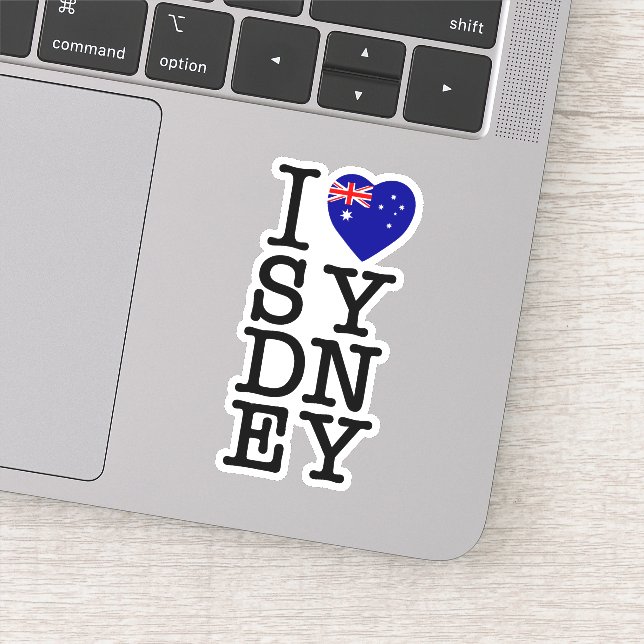 Pegatina Amo Sydney (Detalle)