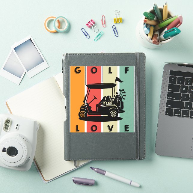 Pegatina Amor al golf (Funda para iPad)
