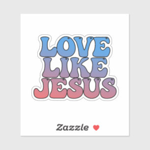 Pegatina Amor como Jesús
