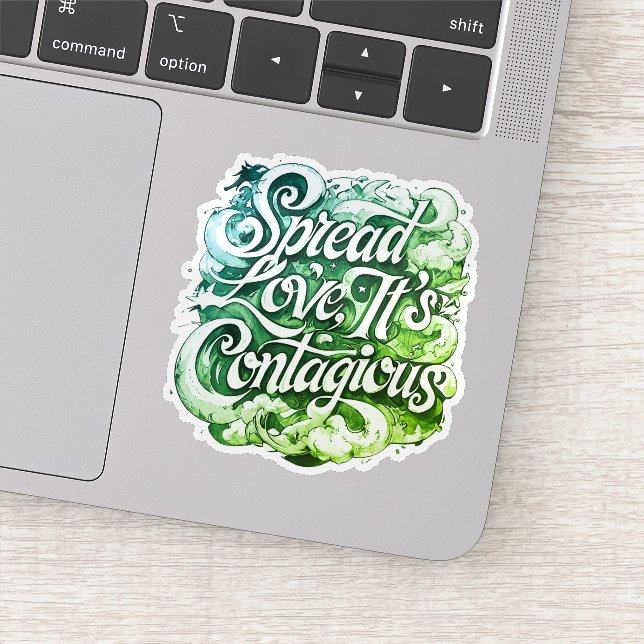 Pegatina Amor de propagación más aguda (Detalle)