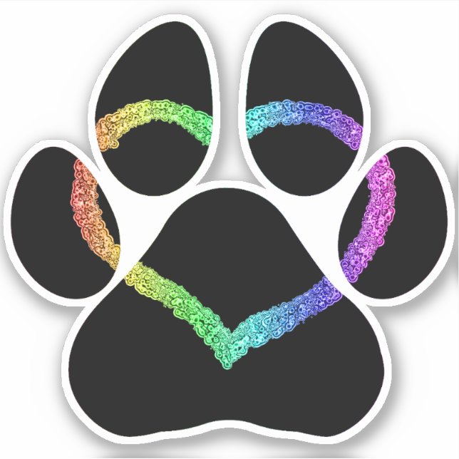 Pegatina AMOR DE PUPPY Negro (Anverso)