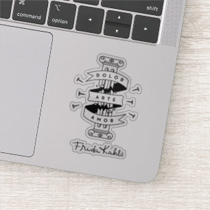 Pegatina Amor del arte del dolor de Frida Kahlo el  