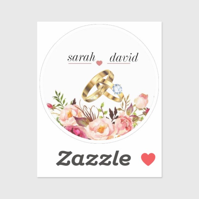 Pegatina amor eterno (Hoja)