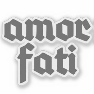 Pegatina Amor Fati (gris)
