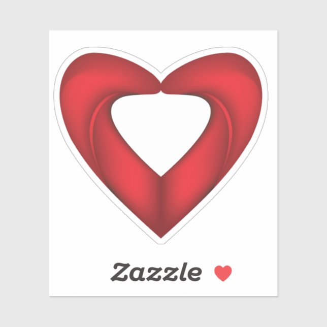 Pegatina Amor rojo curado (Hoja)