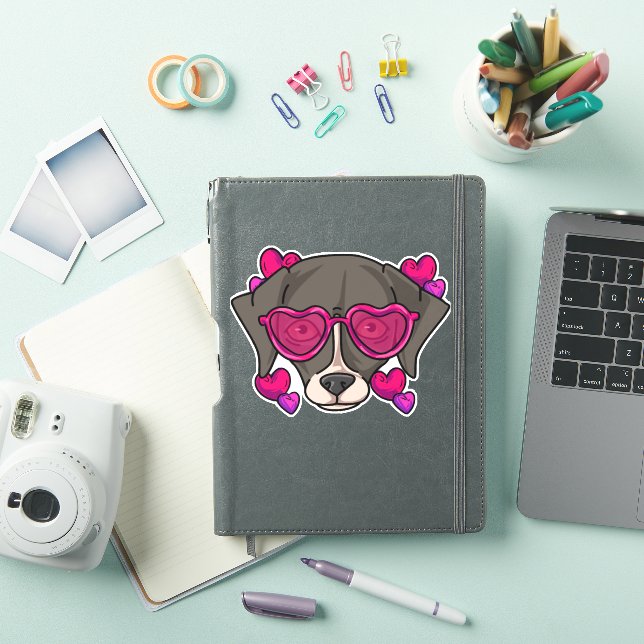 Pegatina Amor Whippet (Funda para iPad)