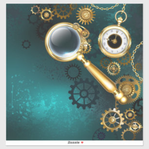 Pegatina Ampliador en estilo Steampunk