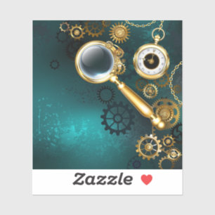 Pegatina Ampliador en estilo Steampunk