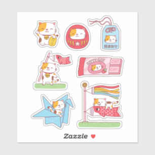 Pegatina Amuletos Japoneses de la Suerte Paquete de Sticker