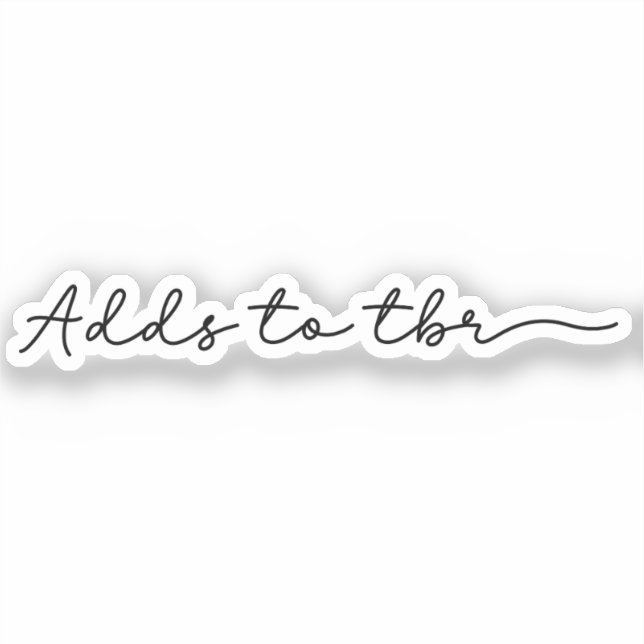 Pegatina Añade a TBR (Anverso)