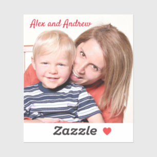 Pegatina Añadir fácilmente su imagen y texto