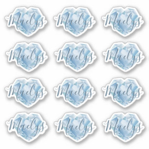 Pegatina Añadir Monograma O Nombre Corto Diamante Diamante 