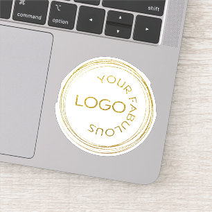 Pegatina Añadir su negocio promocional con logotipo