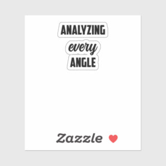 Pegatina Analizando cada ángulo: la mente del investigador