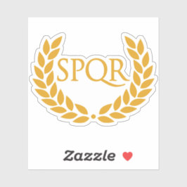 Pegatina Ancient Rome SPQR Golden Laurel Wreath - Symbol