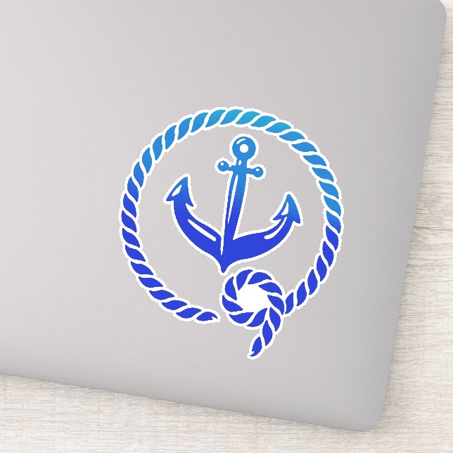 Pegatina Anclaje azul (Detalle)
