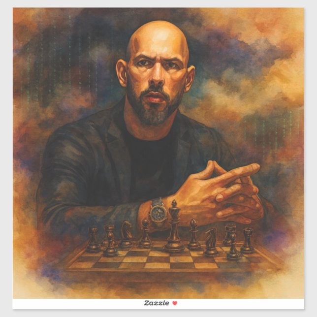 Pegatina Andrew Tate Custom-Cut Vinyl Sticker (Hoja)