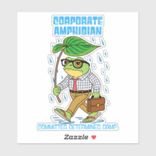 Pegatina Anfibio corporativo