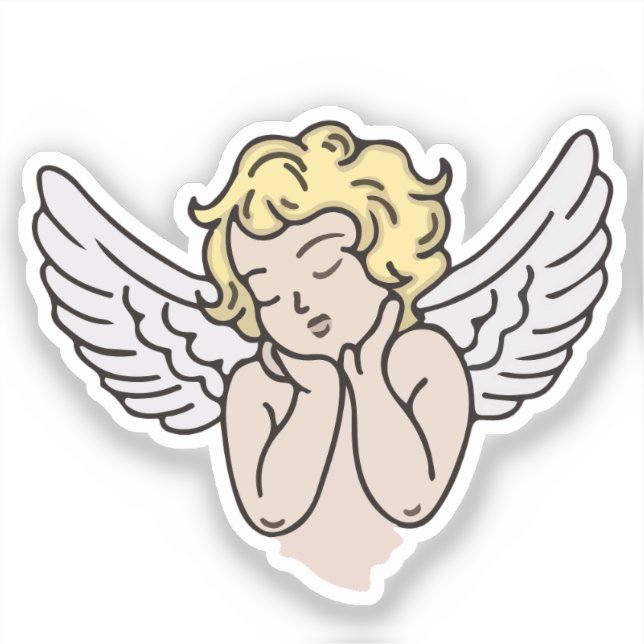 Pegatina Ángel (Anverso)
