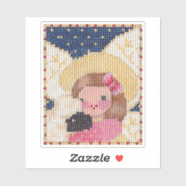 Pegatina Angel and Lamb