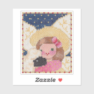 Pegatina Angel and Lamb