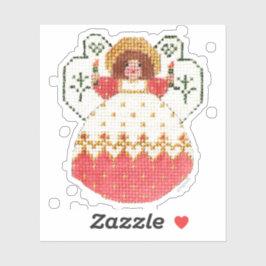 Pegatina Ángel con velas