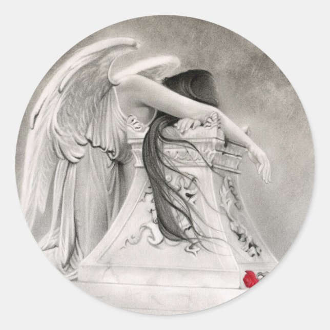 Pegatina Angel de llanto (Anverso)