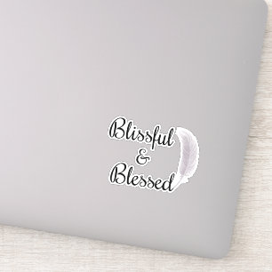 Pegatina Angel Feather Blissful & Blesst Inspirador