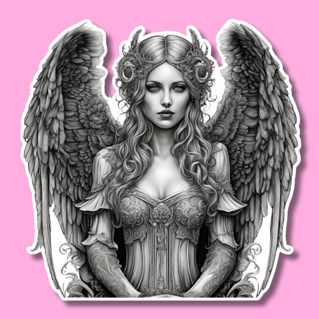 Pegatina Ángel gótico artístico impermeable (Subido por el creador)