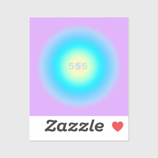 Pegatina Ángel Números 555 - Cambios En El Horizonte (Hoja)