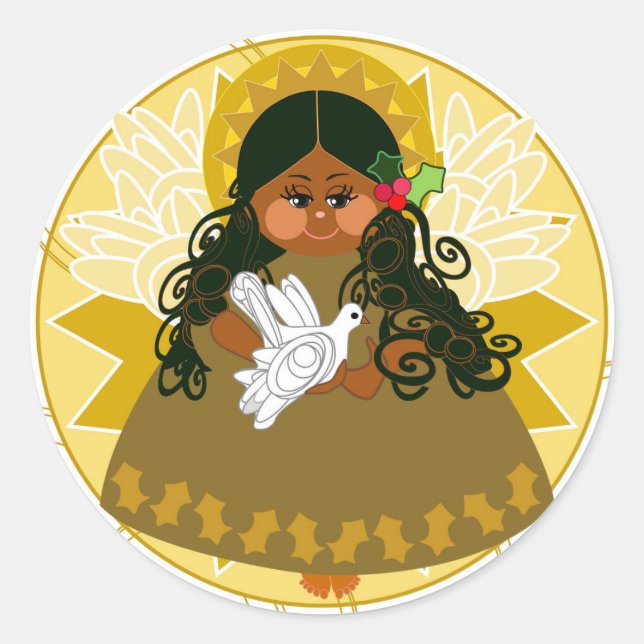 Pegatina Angel of Peace (Anverso)