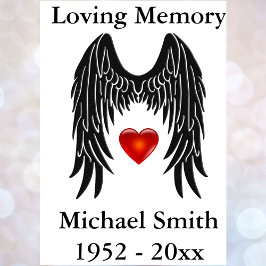 Pegatina Ángel Wings Memorial Vinyl Car Decal Ventana Grand