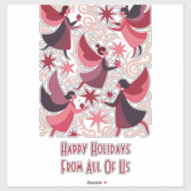 Angelic Figures Mid-Century Modern Kitschmas