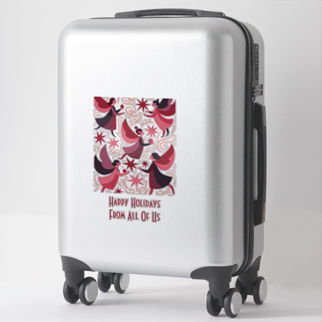 Pegatina Angelic Figures Mid-Century Modern Kitschmas (Maleta)