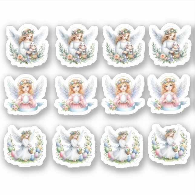 Pegatina Angels de Pascua (Anverso)