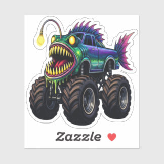 Pegatina Anglerfish Monster Truck