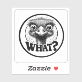 Pegatina "Angry Emu What" Vinyl