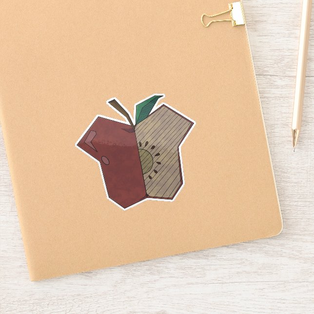 Pegatina Angular Apple (Cuaderno)