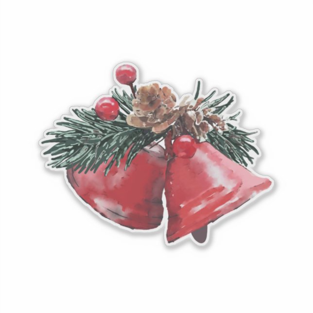 Pegatina Anillo en la alegría de la temporada con feriado f (Anverso)