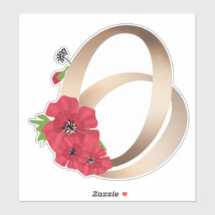 Pegatina anillos, anillos, oro, amor, cosecha, retro