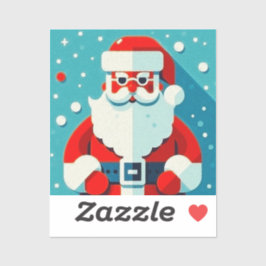 Pegatina animados Navidades de Santa Claus