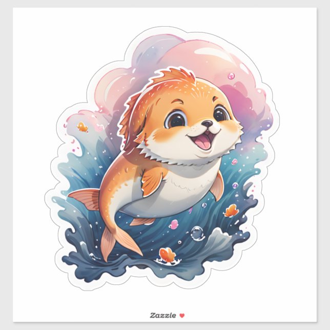 Pegatina Animal de Cute (Hoja)