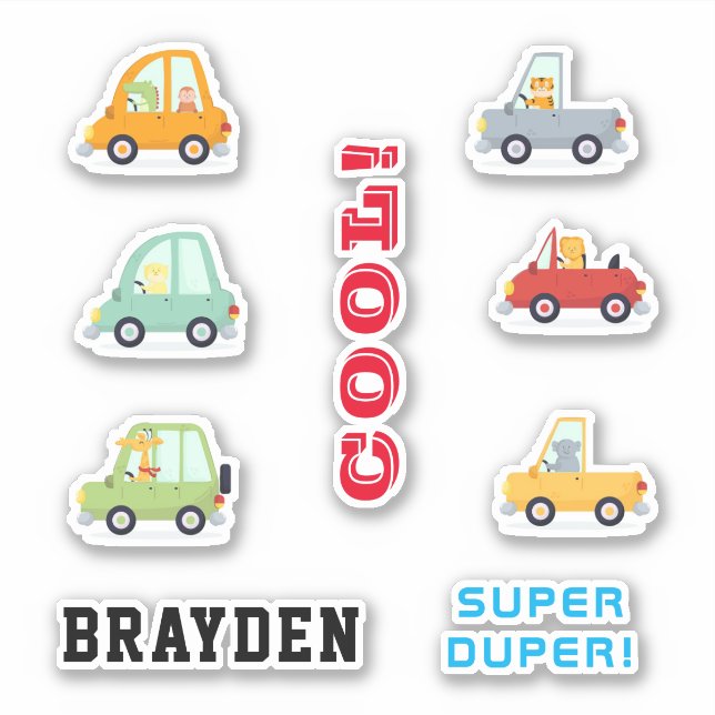 Pegatina Animal de Guay en coches y camiones (Anverso)